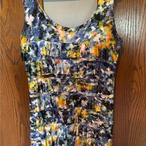 Colorful Abstract Sleeveless Dress
